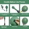 Sage Green Peach Balloon Garland Double Stuffed Dusty Green Blush Pastel Orange Nude Matte Balloon Arch Kit for Baby Bridal Shower Birthday Tropical Summer Party Decoration